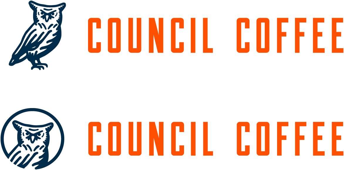 Council Coffee horizontal logo alternates