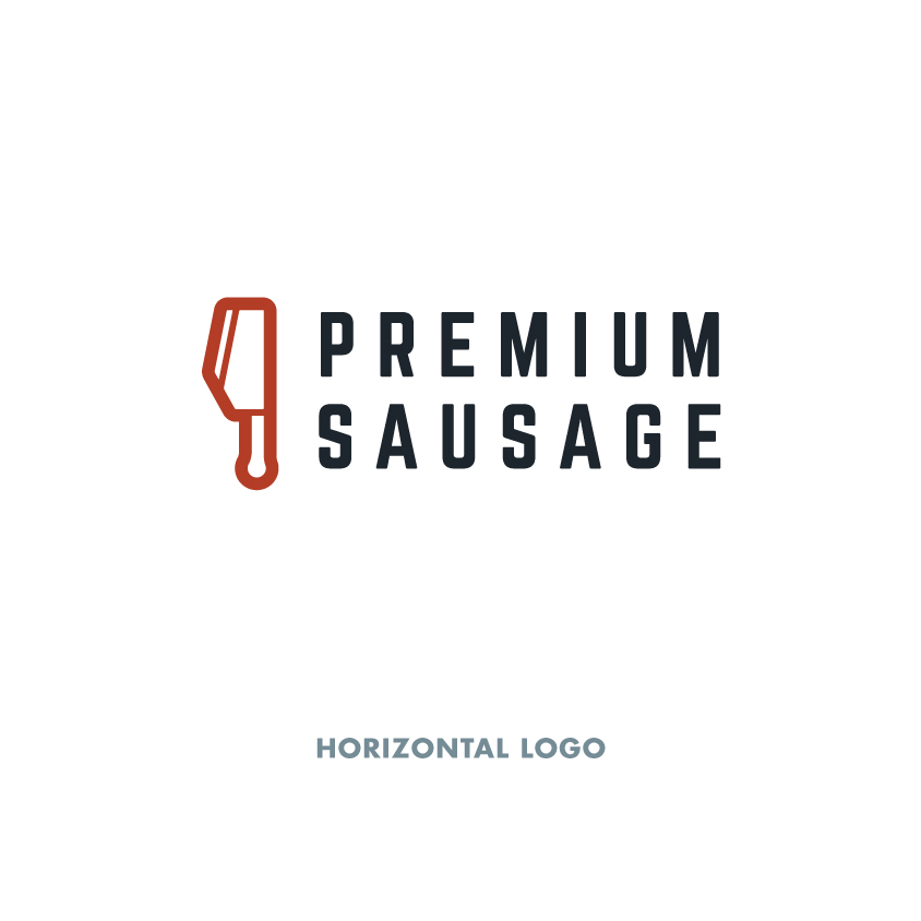 Premium Sausage Horizontal Logo