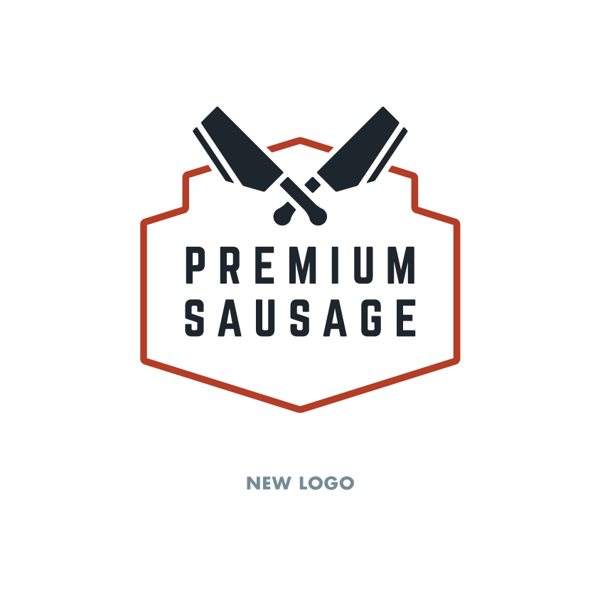 sausage logo design