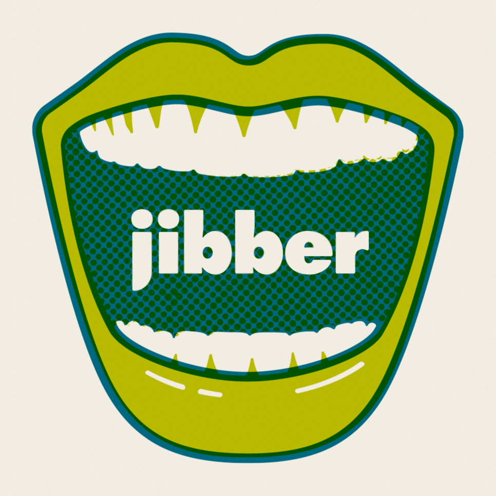 Jibber Jabber in an illustrated mouth animation