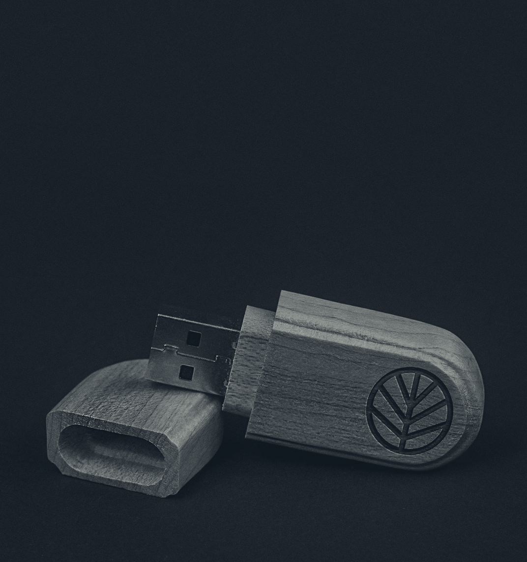 Black Alder Wood Thumbdrive