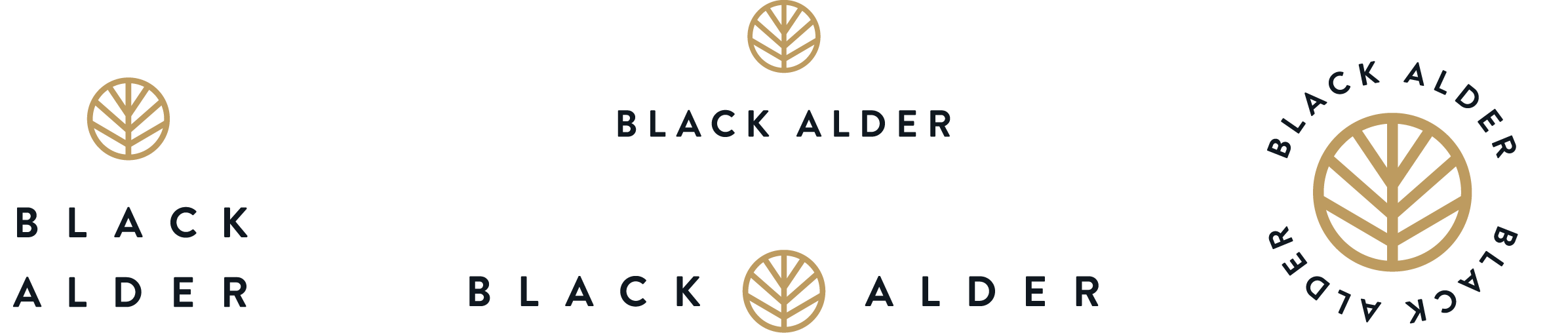 Black Alder Suite of Logos