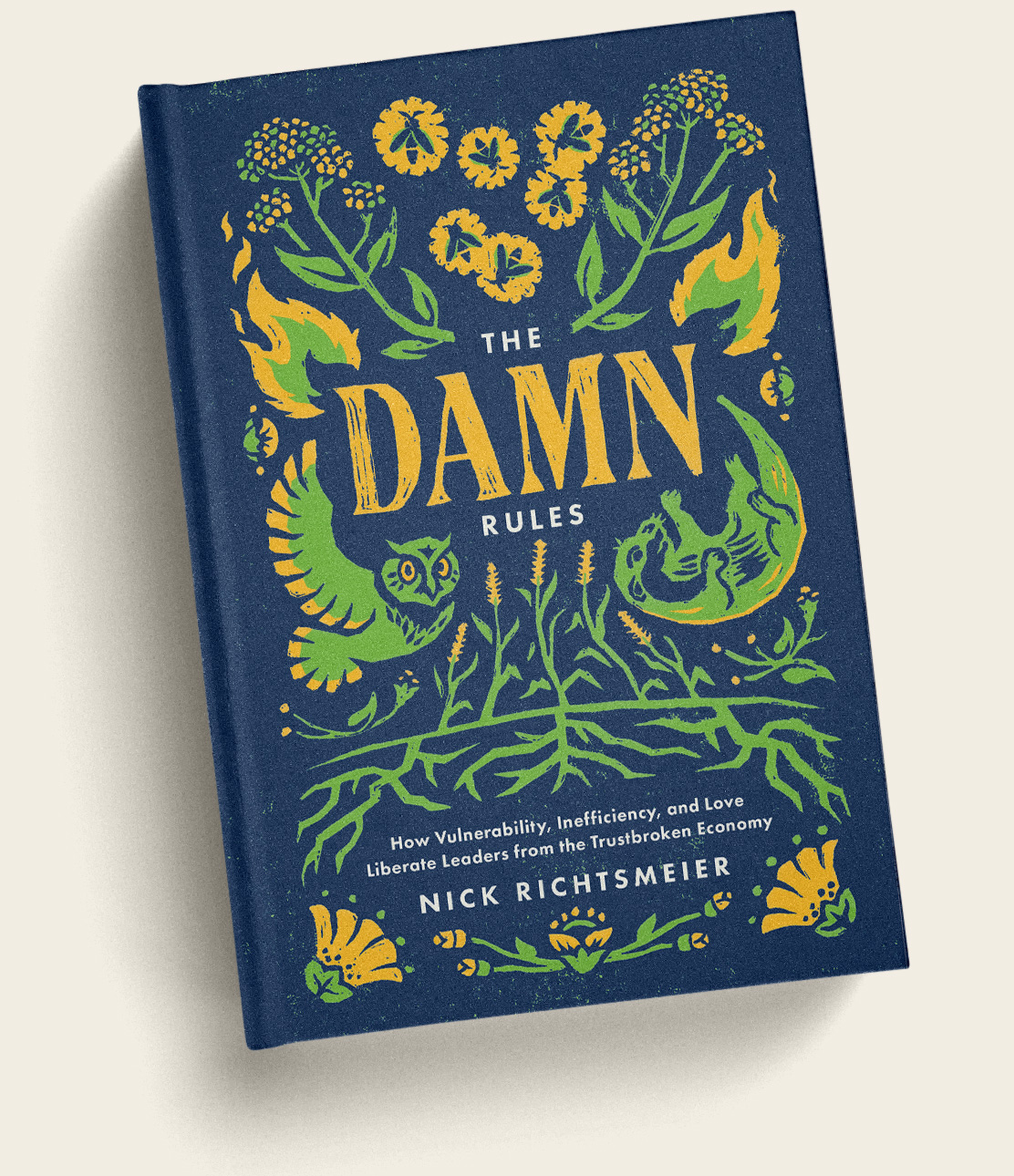 The Damn Rules by Nick Richtsmeier book cover design